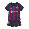 Virallinen Fanipaita + Shortsit FC Barcelona Kotipelipaita 2022-23 - Lasten